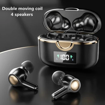 T22 Bluetooth Kõrvaklapid Juhtmevabad Kõrvaklapid Koos 4 Mic Touch Control In-Ear Kõrvaklapid HiFi Stereo-Peakomplekti, Sport Sõidu