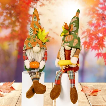 2021 Uus Jäävad Tänuga Gnome -, Plüüš-Kaunistused Maple Leaf Palus Elf Doll Ornament