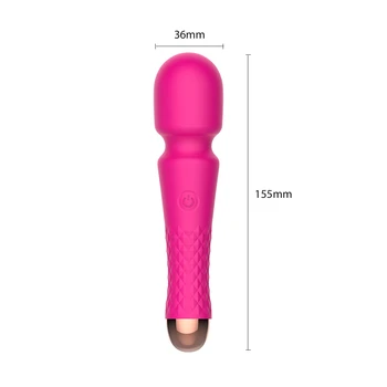 DIBE Võimas multi-frequency AV pehmest silikoonist vibraator on veekindel laadimine USB massager dildo täiskasvanud sugu mänguasjad masin naine