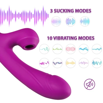Küülik Vibraator Imemiseks Kliitori Stimulaator G-spot Vagiina Massager Kütte Clit Vibraatorid Magnet Sugu Mänguasjad, Naiste Masturbatsioon