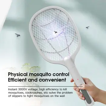 Hot Müük 3000V Elektrilised Mosquito Killer UV-Valguses Kärpäslätkä Sääsk Trapper Laetav Bug Zapper Putukate Reket Dropshipping