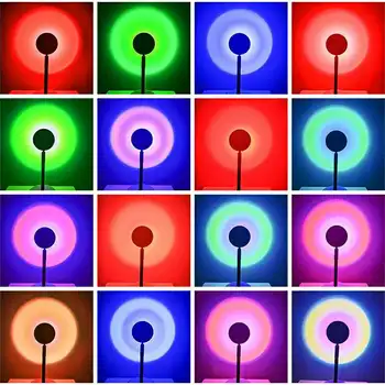 USB Led Päikeseloojangut Projektsioon Lamp Õhtul Tuli Koju Magamistoa Seina Kaunistamiseks Värviline Lamp Valgus Projektor RGB-Loojangu Valgus