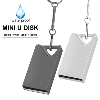 Metallist memoria usb flash drive 32GB pendrive 64GB veekindel pen drive 16GB, 8GB flash disk usb 2.0 stick thumbdrive Custom logo