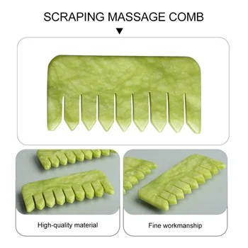 Jade Kraapides Kamm Loomulik Jade Scrapper Pea Massager Kraapides Tööriist