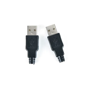 DIY 4 Pin Pistik-Pesa Pesa Must Plastist Kate USB Type A Male Adapter Ühendage USB 2.0 PCB SDA Kaabel Line