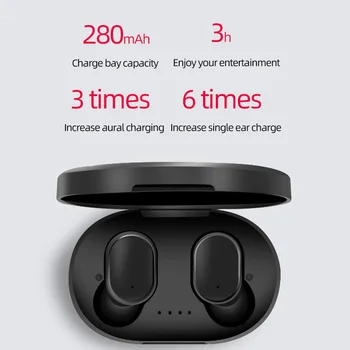 A6S TWS Traadita Bluetooth-Peakomplektid Kõrvaklapid Stereo Kõrvaklapid Sport Müra Tühistamises Mini Earbuds Kõigile Smart Telefon