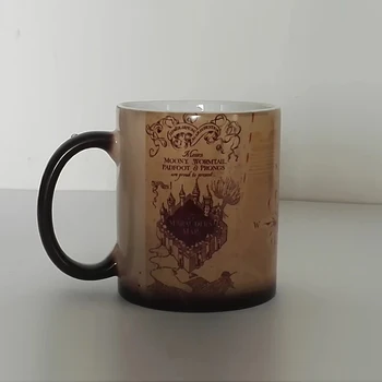 Drop shipping Marauder Kaardil Värviga cup kruusid Magic kuumustundlikke Kohvi Kruus Tee Tassi kingitus