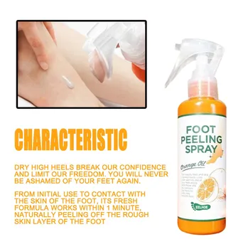 100ml Kosmeetika Suu Koorimine Spray Looduslik Oranž Sisuliselt Pediküür Käed Surnud Naha Koorija, Mask Valgete Baby Foot Care Tööriist