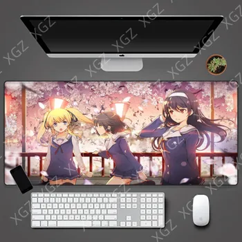 XGZ Anime Tüdruk Suured Mouse Pad Arvuti Mäng HD Looduslik Kautšuk Mousepad Suur ARVUTI Klaviatuuri Matt Anti-skid Office Desktop-Padi