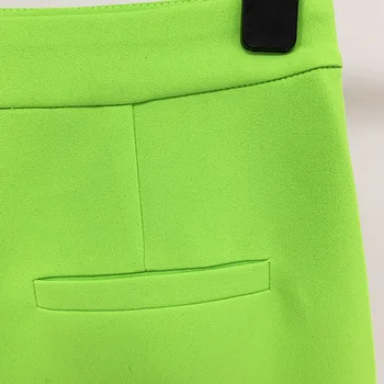 On-line Mini Seelik Suvel 2021 Uus Mood Fluorestseeruv Roheline Elegantne Sobitamine Vabaaja Streetwear Tõmblukk Seksikas Seelik Kõrge Kvaliteediga