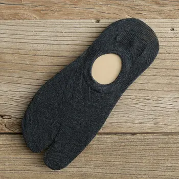 1 Paar Puuvill Tahke Värv Varba Paat Sokid Non-Slip Kahe Sõrme Sokid Meeste ja Naiste Paar Sandal Split Suvel Unisex varbavahed