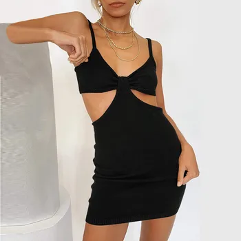 2021 Womail kleit suvine kleit seksikas kleit mini kleit Uus Naiste Päitsed Päitsed Mood Õõnes Seksikas Slim Hip-Kleit, vintage kleit