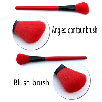 Meik Pintslid 24tk Makeup Brush Set Sünteetiline Kontuuri Concealers Sihtasutus Pulber lauvärvid Meik Pintslid koos Kott