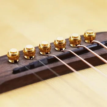 6 Tk/palju Kitarr Strings Küünte Metallist Akustiline Kitarr Silla Sõrmed Messing Kitarr Strings Fikseeritud Koonus String Sõrmed String Küüned kuum