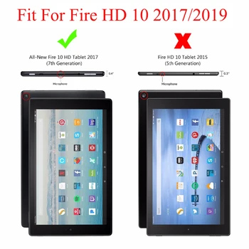 Juhul Kindle Fire HD 10 2021 2020 2019 2017 Pluss Kaas Ärkan Une Klapp Nahast Funda Ekraani Kaitsekile