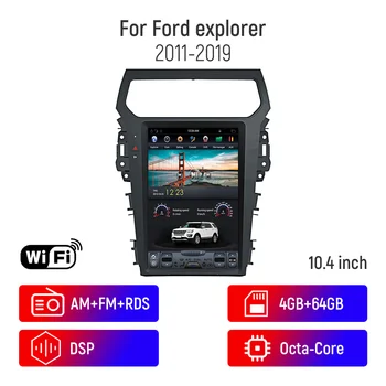 Tesla Ekraaniga Android Auto GPS Navigatsiooni Ford Explorer 2011-2019 WIFI 4G+64GB Stereo juhtseade Multimeedia Mängija, Auto Raadio