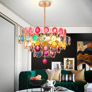 Post-modern Art Deco LED Ripats, Kerge Loominguline Avärav lamp üllas luksuslik sise LED-valgustid, dekoratiivsed värviline Ripats Kerge