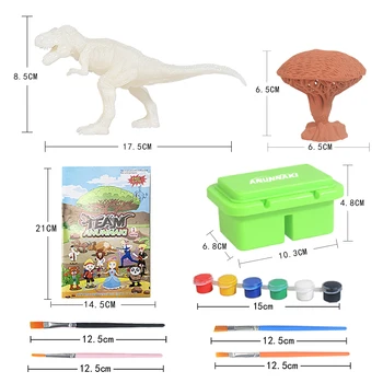 20PCS Dinosaurus Maali Kit Kids T-Rex Maali Mänguasjad Art & Craft Komplekt