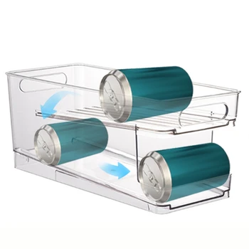 Külmik Korraldaja Konteinerid Saab Dispenser läbipaistvast Plastikust Konserveeritud Juua Omanik Ladustamise külmik, Köögi Kapid