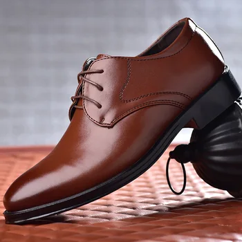 Uusim hind mehed pulm kingad microfiber nahast ametliku äri-ring - toe inimese kleit kingad meeste oxford korterite suurused 39-45