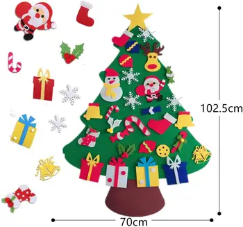 Tundsin, Jõulupuu, 3FT DIY Xmas Tree 30 Tk Kaunistused,Seina Riputamise Teenetemärgi Lapsed,Väikelapsed