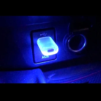 5V Auto LED Atmosfääri Kerge Puutetundlik Heli Kontroll Dekoratiivne Light USB Magic Etapi Mõju Valguse, sigaretisüütaja T3ED
