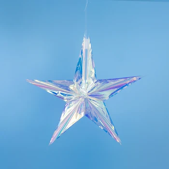 LuanQI Sillerdavad Läikivad Viie osutas Star Pool DIY Dekoratiivsed Jõulud Rippuvad Ripats Sünnipäeva, Pulma-Xmas Tree Kaunistused