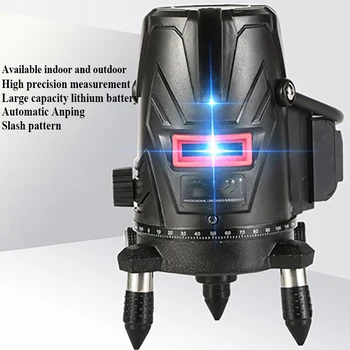 5 Read Laser Tasandamine Ühik Laser Guide Tase LD tasandil Automaatne traat viskamine vahend 3D-Horisontaalne, Vertikaalne, Risti Jooned