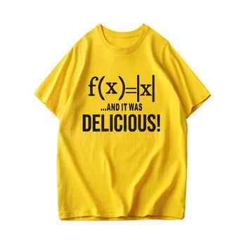 Naljakas Prindi tee särk söön Mõned Pie ja See Oli MAITSEV Matemaatika Tshirt Suvel Vabaaja Lühikesed Varrukad Streetwear Hip-Hop T-Särgid Meestele