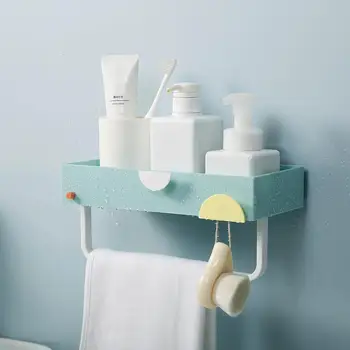 Punch-tasuta vannituba ladustamise rack vannitoa seina õmblusteta kleepuv disk hambahari äravoolu hammas riidepuu kosmeetika šampoon, rätik rack