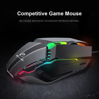 ALLOYSEED Gaming Mouse Universaalne USB Wired Gaming Mouse, 3 Käiku 1600DPI Reguleeritav Taustvalgus Sülearvuti Desktop Hiired arvuti