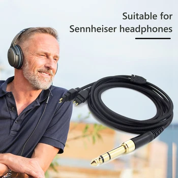 Uus Asendamine Kõrvaklapid Audio Kaabel DIY Kõrvaklapid Audio Kaabel, Kõrvaklappide jaoks Sennheiser HD580 HD600 HD650 Painutamine
