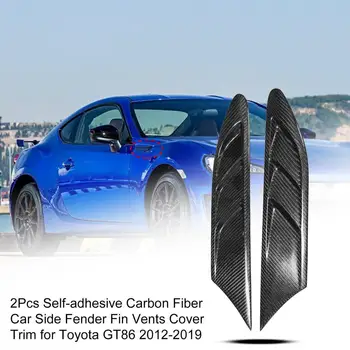 2tk isekleepuvad Carbon Fiber Auto Pool Poritiiva Fin Tuulutusavad Kate Sisekujundus Toyota GT86 2012-2019 Tarvikud
