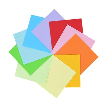 100tk/palju Värviline Ruut Origami Kraana DIY Käsitsi valmistatud Paber Lapsed Kokkuklapitavad Paber Scrapbooking Teenetemärgi Parttern Paber Käsitöö
