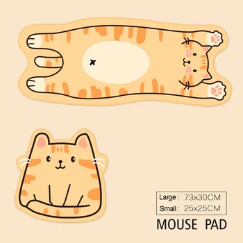 Kawaii Karu Cartoon Mouse Pad Suur Kontor Mäng MousePad Puhke Pind Söögituba Laud Kirjalikult Matt Non-slip Desk Pad Sülearvuti