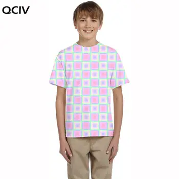QCIV Brändi Harajuku t-särk lapsed Kunsti Tshirts Vabaaja Värviline T-särgid 3d Lühikesed Varrukad Punk Rock Uus Stiil Suur Suurus
