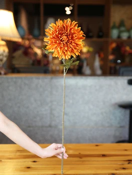 79cm tehislilled Chrysanthemum Sügisel Riie Võltsitud Õie DIY elutuba Kodu Aia Kaunistamiseks
