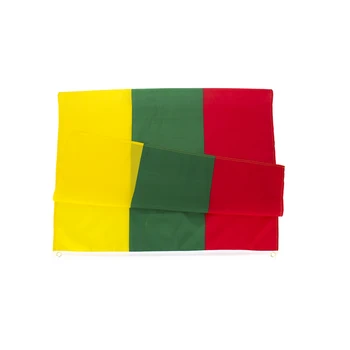 Leedu Lipu Kvaliteet Polüester 90×150cm/3×5 jalga Kollane Roheline Punase triibuga Riikide Lippe ja Loosungeid Kodust Väljas Tegevust Decor