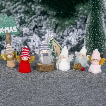 Dekoratiivsed Vastupidav Mini Rippuvad Nukk Ripats Xmas Puu Kaunistuseks Deocr Puit -, Plüüš-Mänguasi Rippus Väike Jõulud