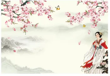 Custom, 3d photo seinamaaling Tapeet Hiina stiilis Vana-Ilu Zen Tint Maali Maastik TV Diivan Taust Seina kodu kaunistamiseks