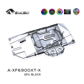 Bykski Vee Block XFX Radeon RX 6800 XT Speedster Merci 319 / RX 6900XT GPU Kaart / Full Coverage Vasest Radiaatori Plokk