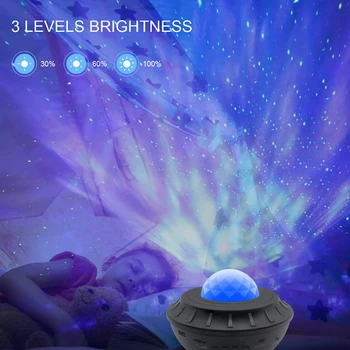 Värvikas Tähistaevast Projektor Galaxy Nightlight USB Blueteeth Muusika Mängija Star Night Light Romantiline Projektsioon Lamp Kingitused