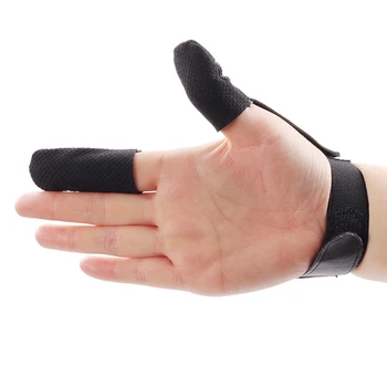 1tk Vibulaskmine Sõrmega Kinnas Sõrme Guard Parem Käsi Vasak Käsi Leather Protector Sõrme Jahindus Tarvikud