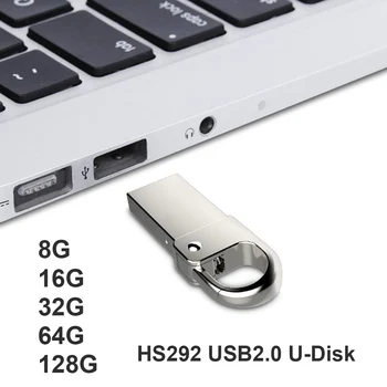 HS292 Metallist USB 2.0 Flash Drive Mini Pendrive 8GB 16GB 32GB 64GB 128GB Pen Drive Ketta Memoria Cel Usb Stick Kingitus