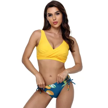 2021 Suvel Sexy Bikini Set Print Ujumistrikoo Naistele Bikinis Shell Tutid Bikiinid Rannas Supelda Päitsed Supelrõivad Strappy B454