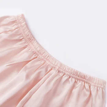 Naiste Pidžaama Püksikud Pikad Aluspüksid Õmblusteta Aluspüksid Silk Satin Aluspesu Daamid Ruffle Prantsuse Ohutuse Püksid