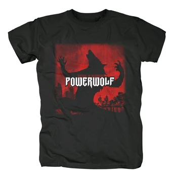 Bloodhoof Powerwolf Sümfooniline Must Uus T-särk Aasia Suurus Puuvillased Lühikesed Varrukad Suvel T-Särk, Print T-Särk Mees Lühike