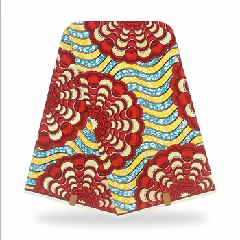 Uus Mood-Aafrika Päris Vaha Riie Batik Puuvillasest Materjalist Ankara Kuldne, Roosa Värvi Pulmapidu Kleit