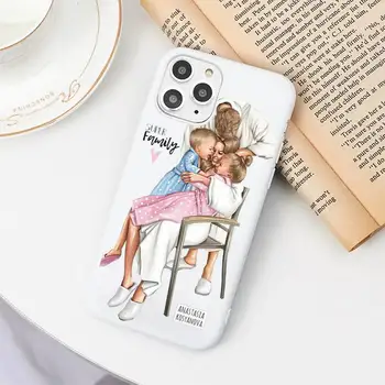 Ema beebi tüdruk luksus mood DIY Telefoni Juhul Candy Värvi iPhone 6 7 8 11 12 s mini pro X XS XR MAX Plus