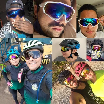 3-Objektiiv Polariseeritud Jalgrattasõit Prillid Mees Brändi Polariseeritud Päikeseprillid Naistele 2021 Jalgrattaga Jalgratta Tarvikute Päikeseprillid Meestele